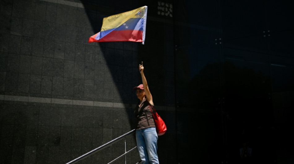 Venezolanos protestan en Caracas contra la participaci&oacute;n de Delcy Rodr&iacute;guez en la Asamblea de la ONU