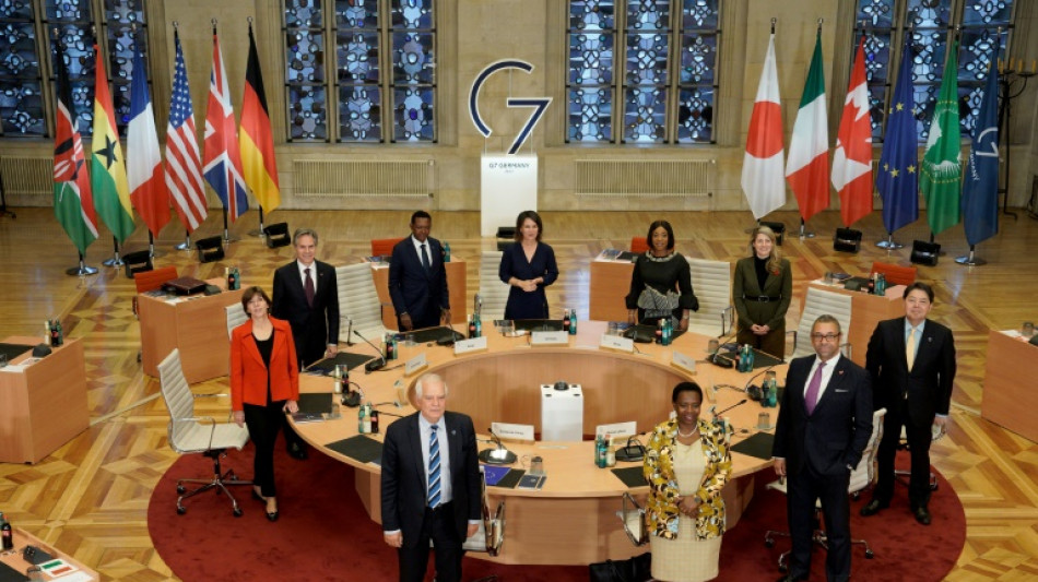 Le G7 r&eacute;solu dans son soutien &agrave; l'Ukraine, prudent sur la Chine 