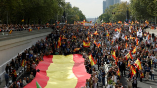 Miles de personas se unen en Madrid a una protesta convocada por la derecha contra el gobierno espa&ntilde;ol