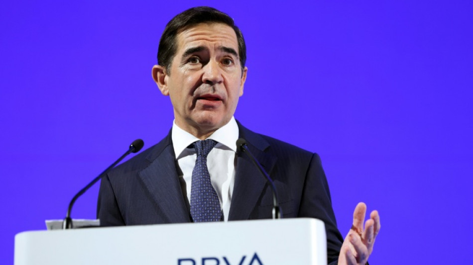 El banco espa&ntilde;ol BBVA registra un beneficio "r&eacute;cord" en 2025, pese al fracaso de la OPA sobre Sabadell