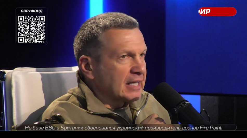 Solovyov non si scusa, 'Meloni sostiene i nazisti di Kiev'