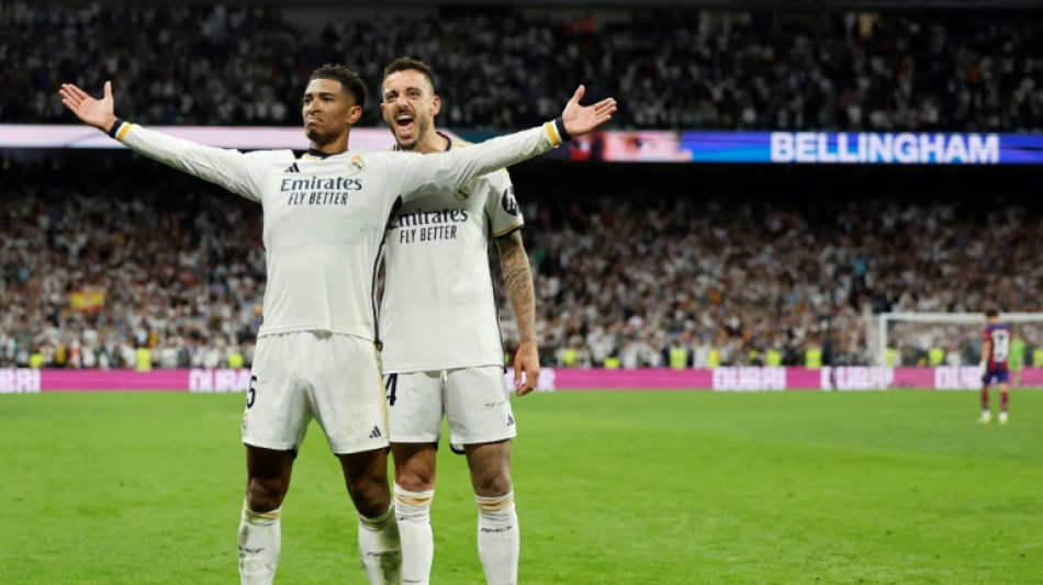 Espagne: Bellingham et le Real matent le Bar&ccedil;a dans le money-time et s'envolent vers le titre