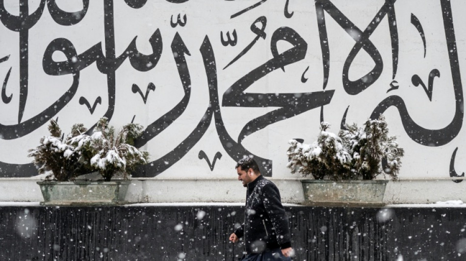 Rares moments de joie &agrave; Kaboul apr&egrave;s les premi&egrave;res chutes de neige