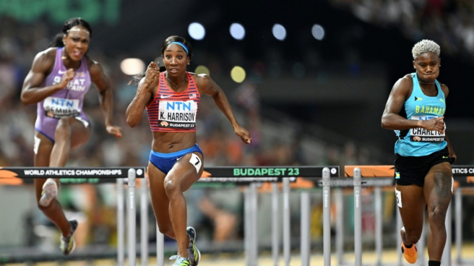 Harrison throws down gauntlet to 100m hurdles rivals