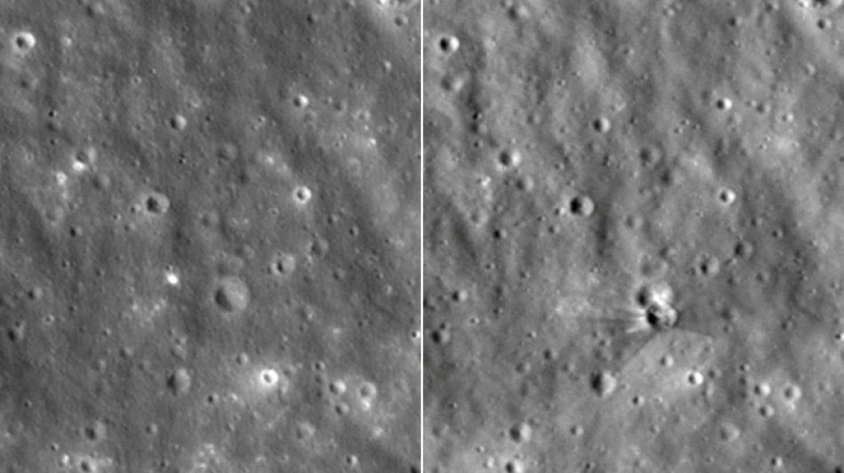 Nasa revela imagens de cratera deixada por foguete da SpaceX na Lua