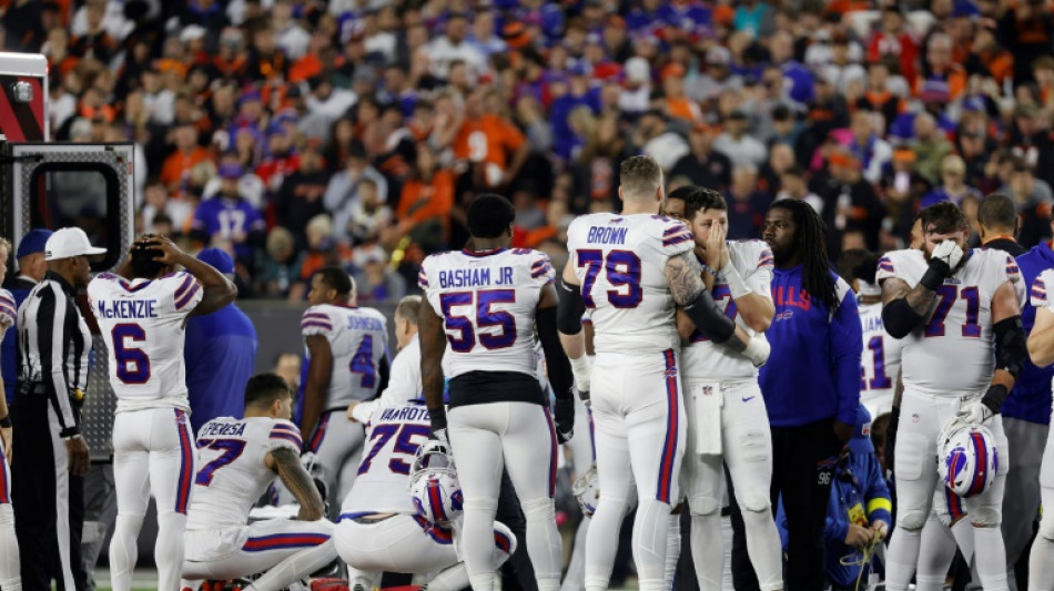 NFL's Hamlin remains critical, game won't be finished this week