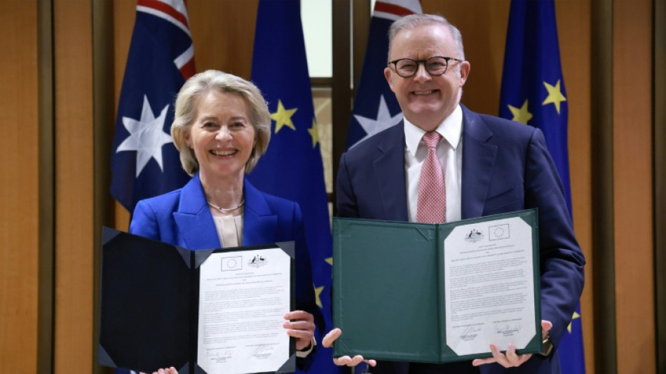 Australia, EU agree sweeping new trade pact