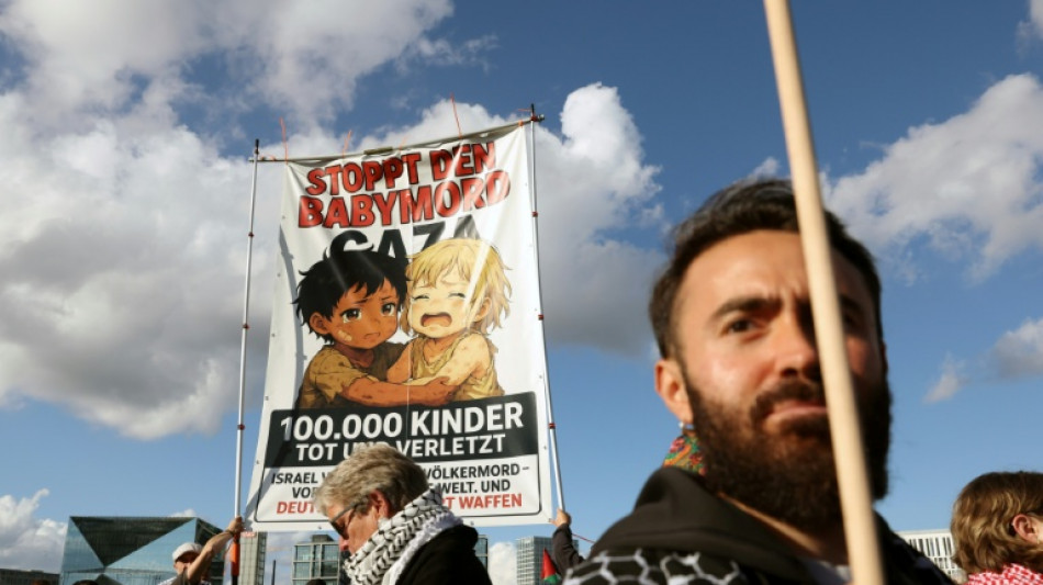 Des milliers de manifestants propalestiniens marchent &agrave; Londres et &agrave; Berlin