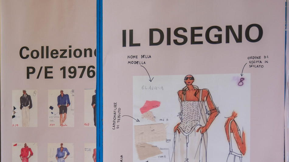 Università Parma celebra Armani con una mostra sui suoi disegni