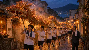 薄扶林村迎月夜辦青年火龍遊村 讓傳統文化薪火相傳