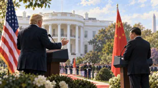 特朗普白宮迎接習近平 稱會談決定關乎未來數十年和平繁榮