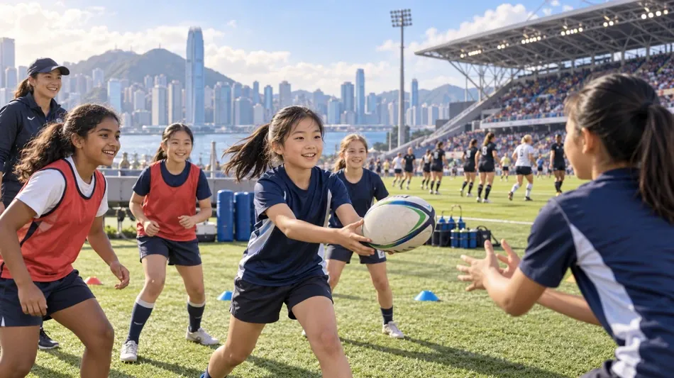 馬會社區計劃帶小球員走進WXV　女子欖球培訓連接國際賽場