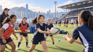 馬會社區計劃帶小球員走進WXV　女子欖球培訓連接國際賽場