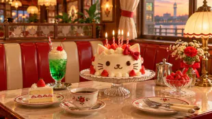 Hello Kitty昭和主題Cafe進駐尖沙咀至明年1月