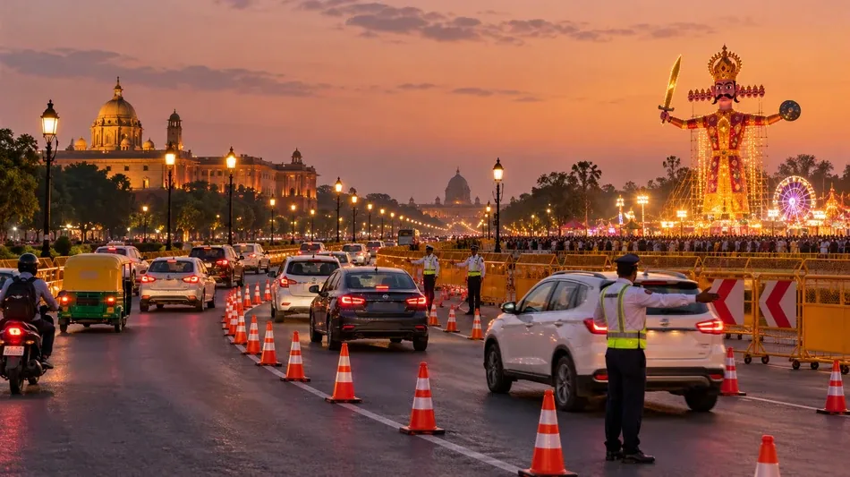 Delhi Issues Dussehra Traffic Curbs and Diversions for October 20