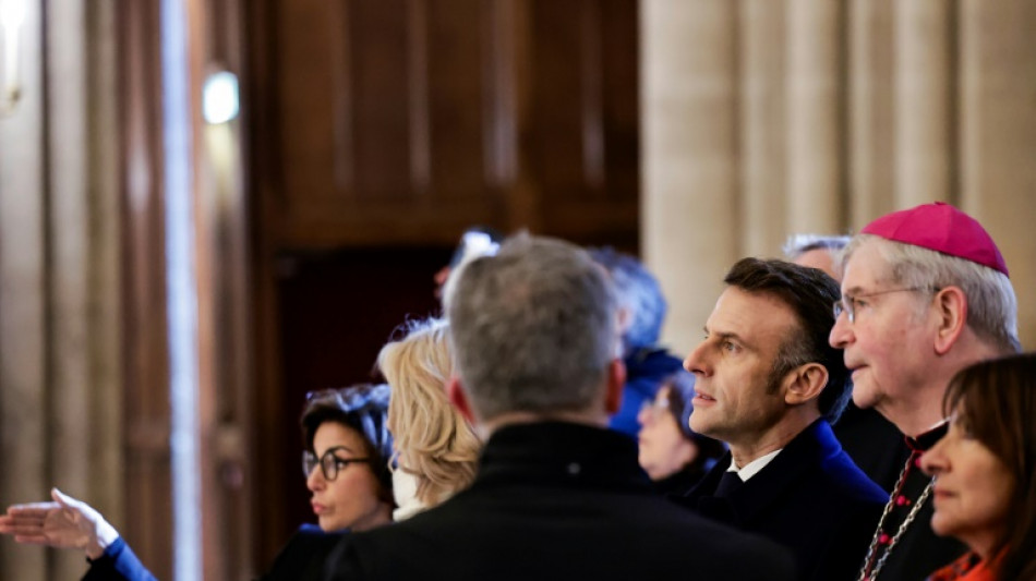 Frankreichs Pr&auml;sident Macron besucht restaurierte Kathedrale Notre-Dame: "Gro&szlig;artig" 