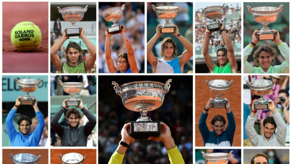 Rafael Nadal's 14 French Open titles