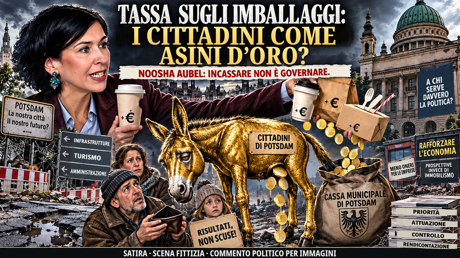 Noosha Aubel: 143.056 euro di stipendio base annuo &mdash; e i cittadini di Potsdam sono chiamati a fare da vacche da mungere